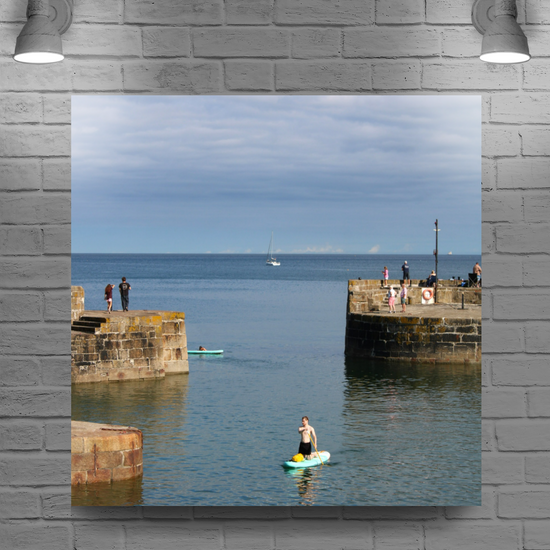 Giclee Mounted Wall Art Prints: Charlestown. Cornwall. England.