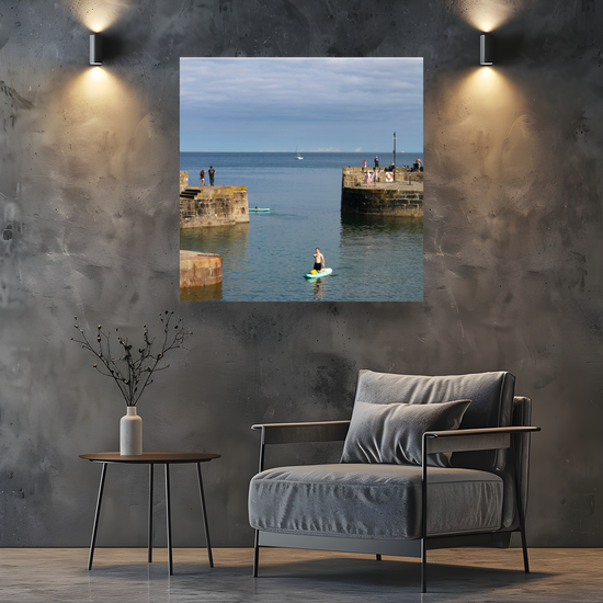 Giclee Mounted Wall Art Prints: Charlestown. Cornwall. England.