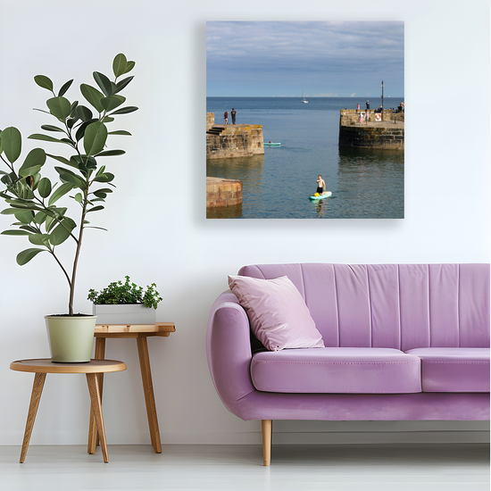 Giclee Mounted Wall Art Prints: Charlestown. Cornwall. England.