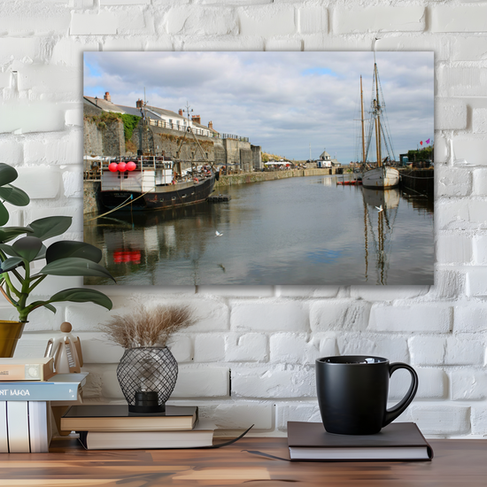 Giclee Mounted Wall Art Prints. Charlestown. Cornwall. England.