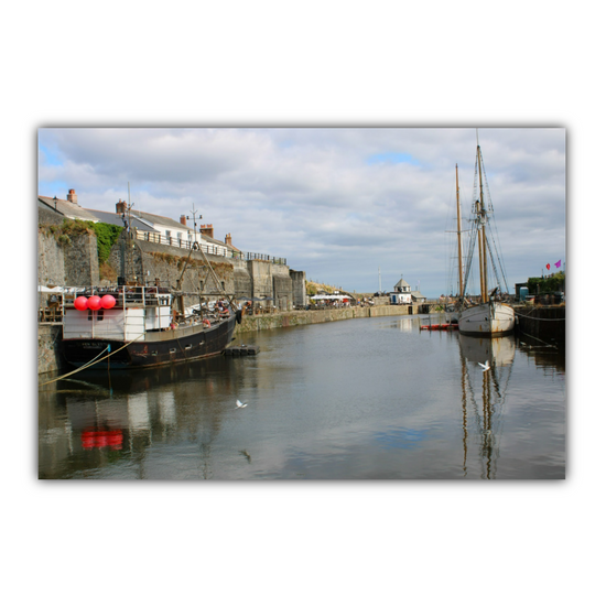 Giclee Mounted Wall Art Prints. Charlestown. Cornwall. England.