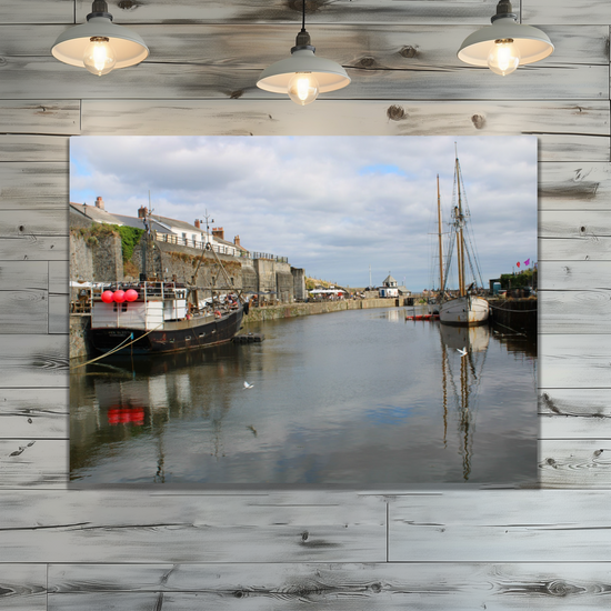 Metal Wall Art Prints. Charlestown. Cornwall. England.