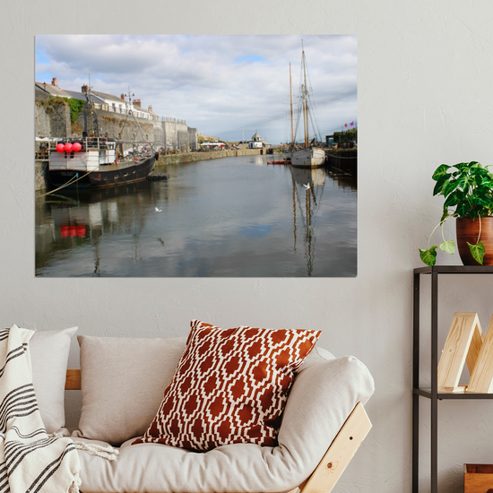 Metal Wall Art Prints. Charlestown. Cornwall. England.