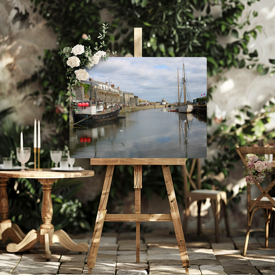 Metal Wall Art Prints. Charlestown. Cornwall. England.