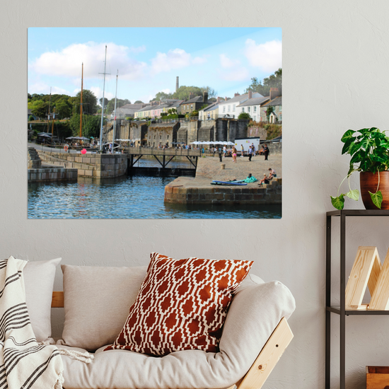 Metal Wall Art Prints. Charlestown. Cornwall. England.