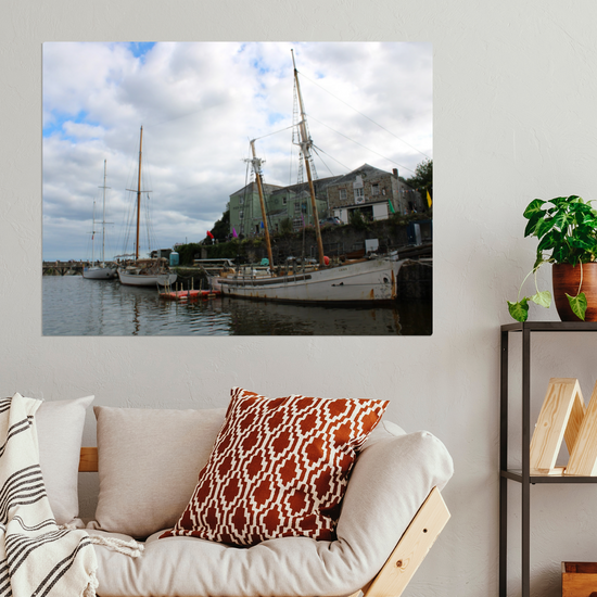 Metal Wall Art Prints. Charlestown. Cornwall. England.