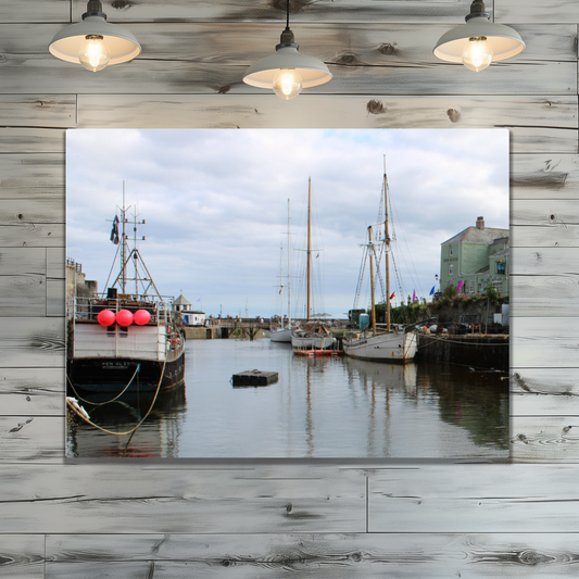 Metal Wall Art Prints. Charlestown. Cornwall. England.