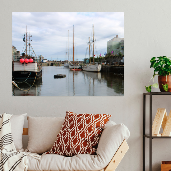 Metal Wall Art Prints. Charlestown. Cornwall. England.