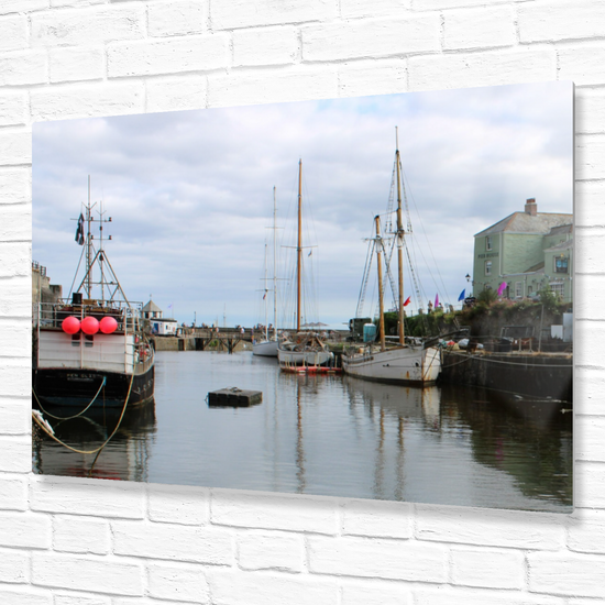 Metal Wall Art Prints. Charlestown. Cornwall. England.