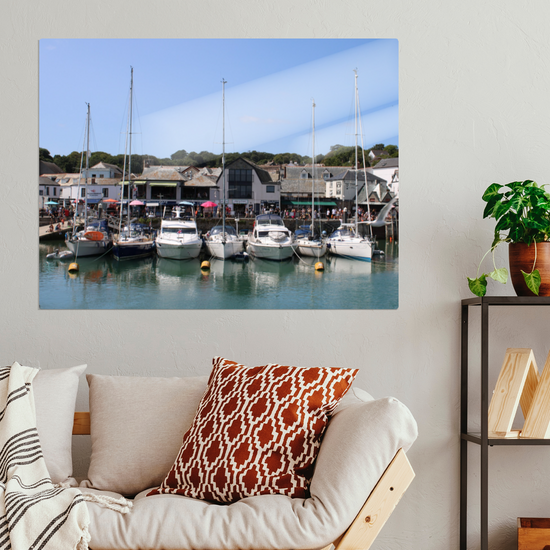 Metal Wall Art Prints. Padstow. Cornwall. England.