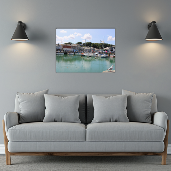 Metal Wall Art Prints. Padstow. Cornwall. England.