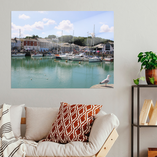 Metal Wall Art Prints. Padstow. Cornwall. England.