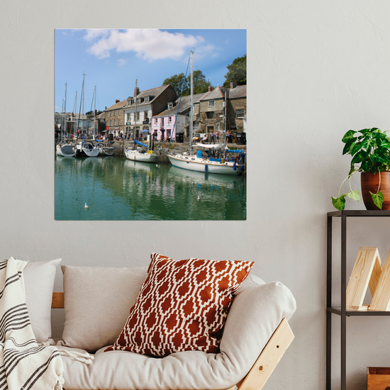 Metal Wall Art Prints. Padstow. Cornwall. England.