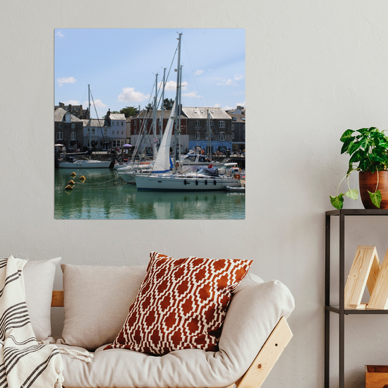 Metal Wall Art Prints. Padstow. Cornwall. England.
