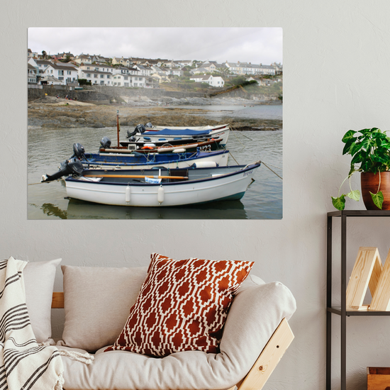 Metal Wall Art Prints. Portscatho. Cornwall. England.