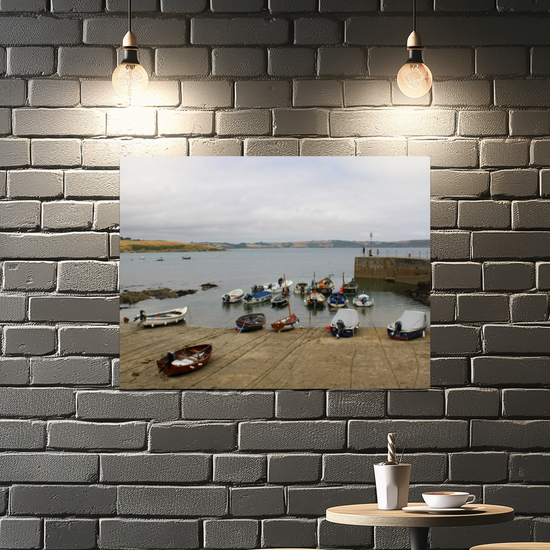 Metal Wall Art Prints. Portscatho. Cornwall. England.