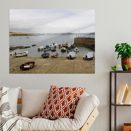 Metal Wall Art Prints. Portscatho. Cornwall. England.