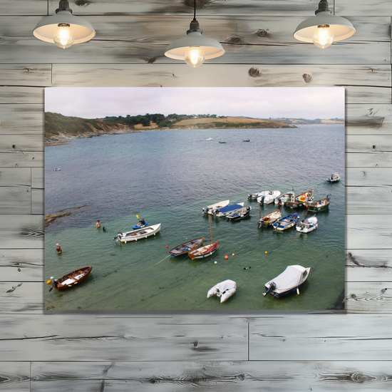 Metal Wall Art Prints. Portscatho. Cornwall. England.
