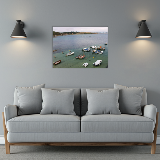 Metal Wall Art Prints. Portscatho. Cornwall. England.