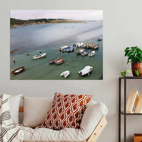 Metal Wall Art Prints. Portscatho. Cornwall. England.