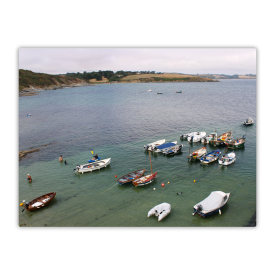 Metal Wall Art Prints. Portscatho. Cornwall. England.