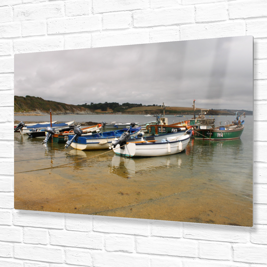 Metal Wall Art Prints. Portscatho. Cornwall. England.