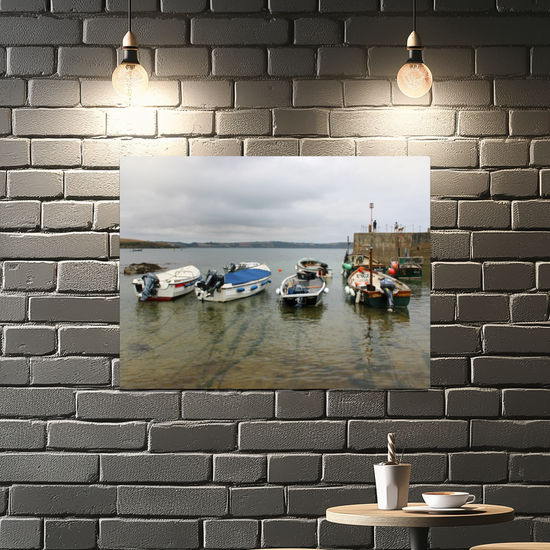 Metal Wall Art Prints. Portscatho. Cornwall. England.