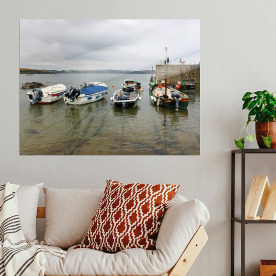 Metal Wall Art Prints. Portscatho. Cornwall. England.