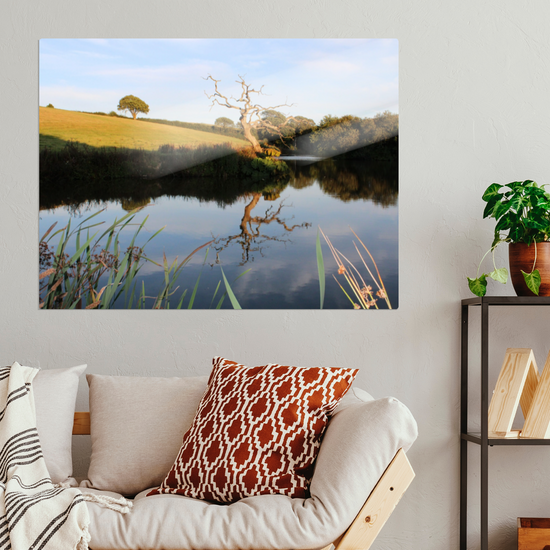 Metal Wall Art Prints. Pensagillas Camping Park. Mevagissey. Truro. Cornwall. England.