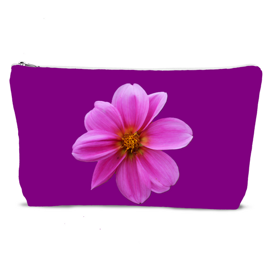 The Luxury Poly Linen Cosmetic Bag. Flowers & Nature.