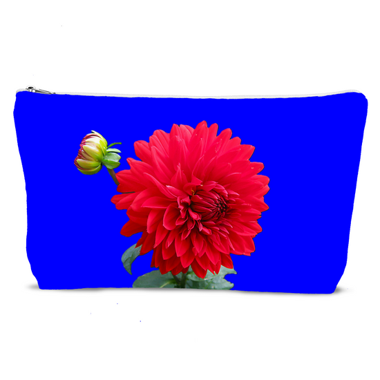 The Luxury Poly Linen Cosmetic Bag. Flowers & Nature.