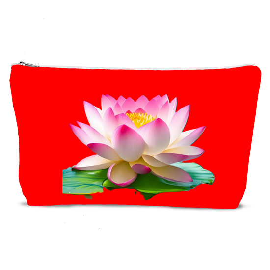 The Luxury Poly Linen Cosmetic Bag. Flowers & Nature.