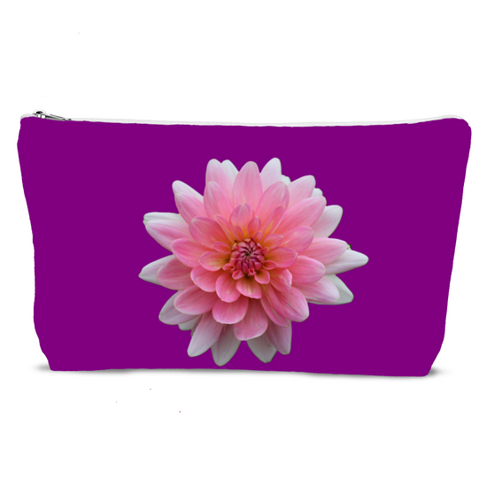 The Luxury Poly Linen Cosmetic Bag. Flowers & Nature.