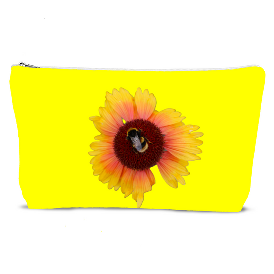 The Luxury Poly Linen Cosmetic Bag. Flowers & Nature.