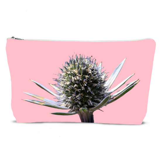 The Luxury Poly Linen Cosmetic Bag. Flowers & Nature.