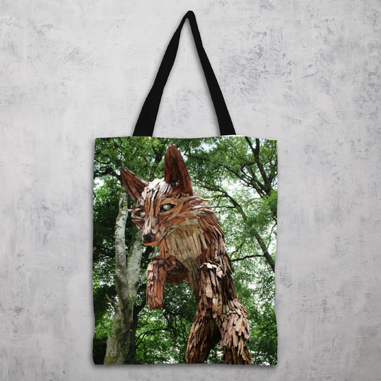 The Elegant All - Over Printed Poly Canvas Tote Bag. Flowers & Nature.