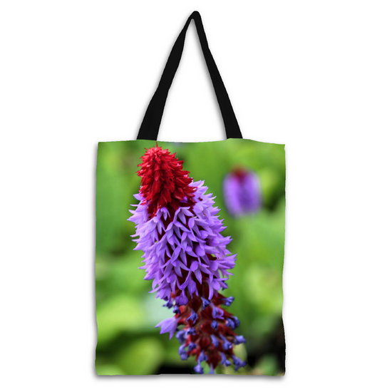 The Elegant All Over Printed Poly Canvas Tote Bag. Flowers & Nature.