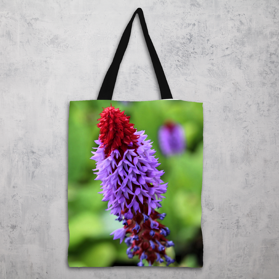 The Elegant All Over Printed Poly Canvas Tote Bag. Flowers & Nature.