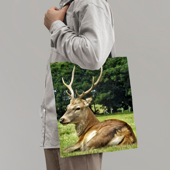 The Elegant All Over  Printed Poly Canvas Tote Bag. Flowers & Nature.