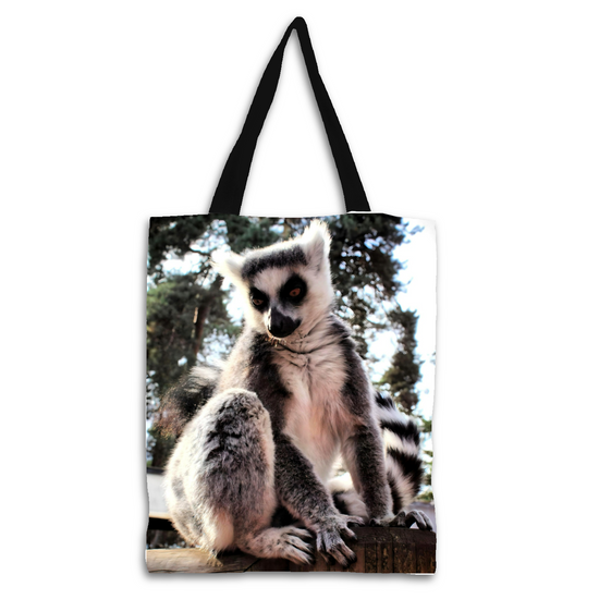 The Elegant All - Over Printed Poly Canvas Tote Bag. Animals & Nature.