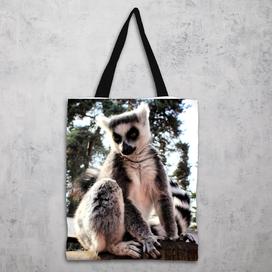 The Elegant All - Over Printed Poly Canvas Tote Bag. Animals & Nature.