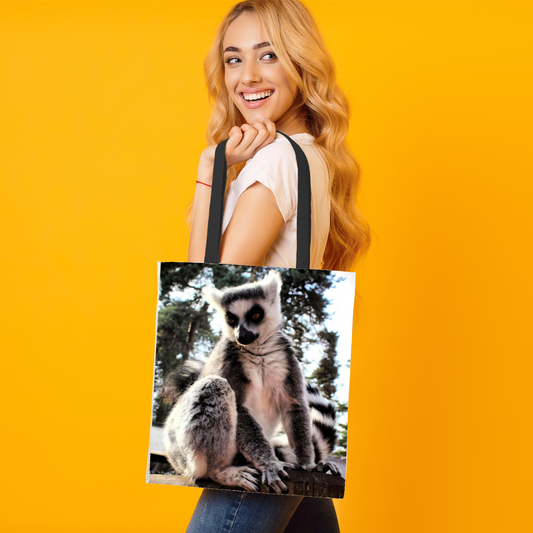 The Elegant All - Over Printed Poly Canvas Tote Bag. Flowers & Nature.