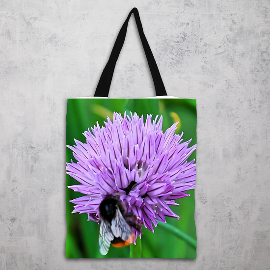 The Elegant All - Over Printed Poly Canvas Tote Bag. Animals & Nature.