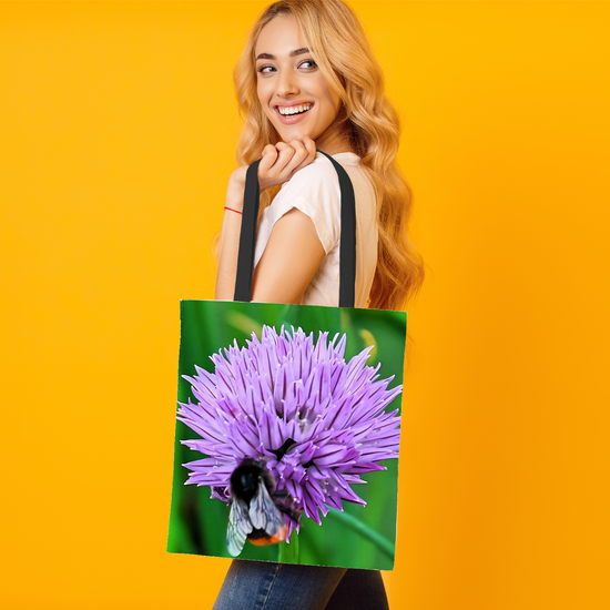 The Elegant All - Over Printed Poly Canvas Tote Bag. Animals & Nature.