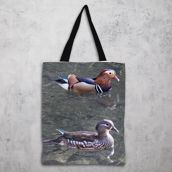 The Elegant All Over Printed Poly Canvas Tote Bag. Flowers & Nature.