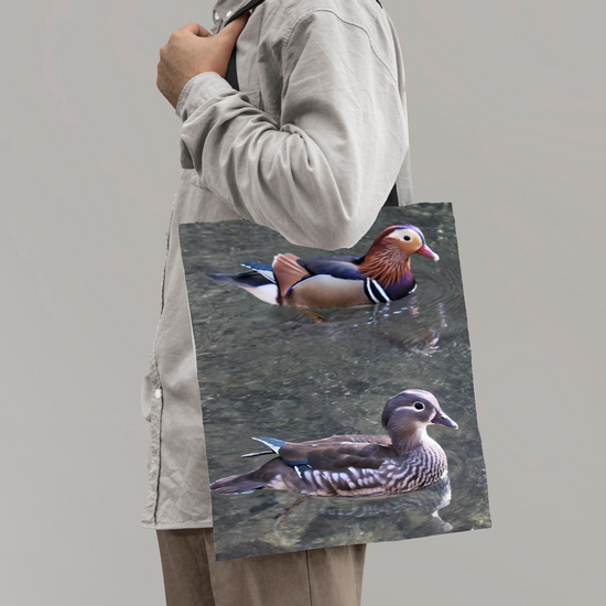 The Elegant All Over Printed Poly Canvas Tote Bag. Flowers & Nature.