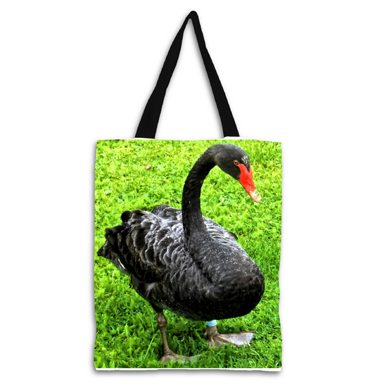 The Elegant All - Over Printed Poly Canvas Tote Bag. Flowers & Nature.