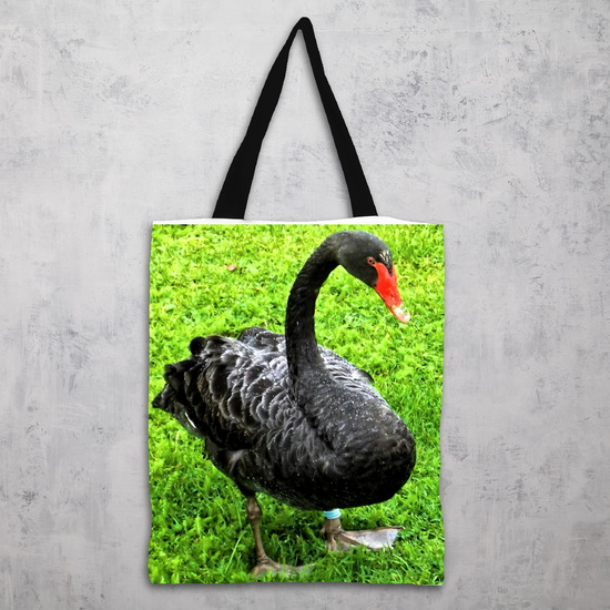 The Elegant All - Over Printed Poly Canvas Tote Bag. Flowers & Nature.