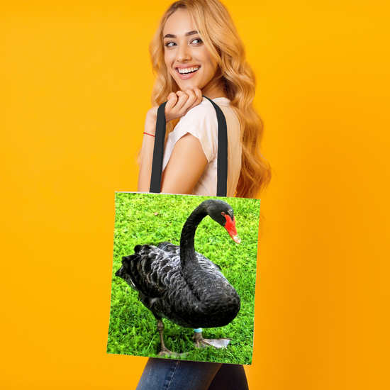 The Elegant All - Over Printed Poly Canvas Tote Bag. Flowers & Nature.