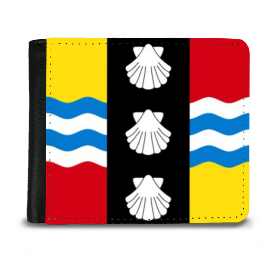 The Faux Leather Gentleman's Wallet. The County Flags Of England. Bedfordshire.
